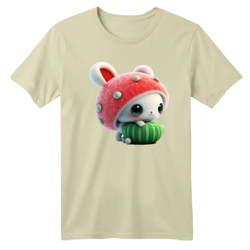 تی شرت آستین کوتاه بچگانه مدل خرگوش یلدایی کد 1