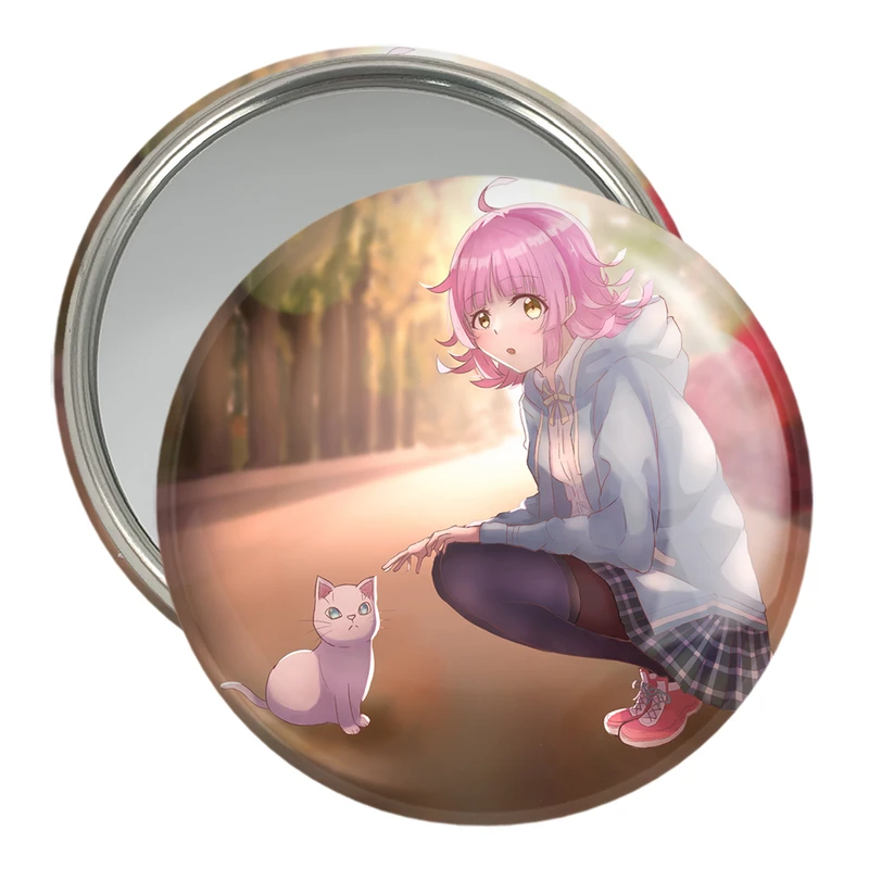 آینه جیبی خندالو مدل رینا انیمه مادوکا مجیکا Madoka Magica  کد 18429