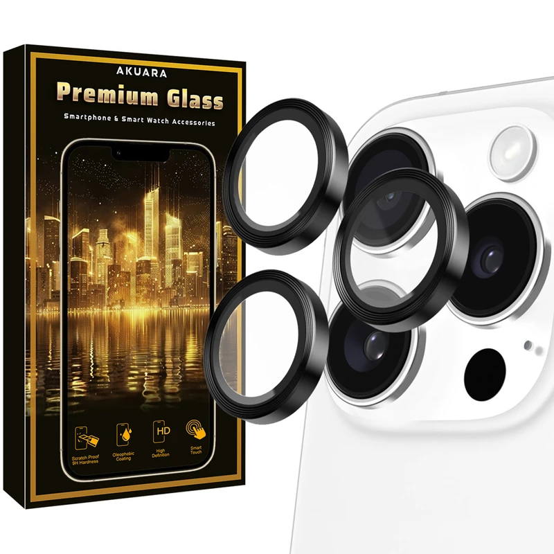 محافظ لنز دوربین آکوآرا مدل Ringi Premium مناسب برای گوشی موبایل اپل iPhone 12 Pro Max