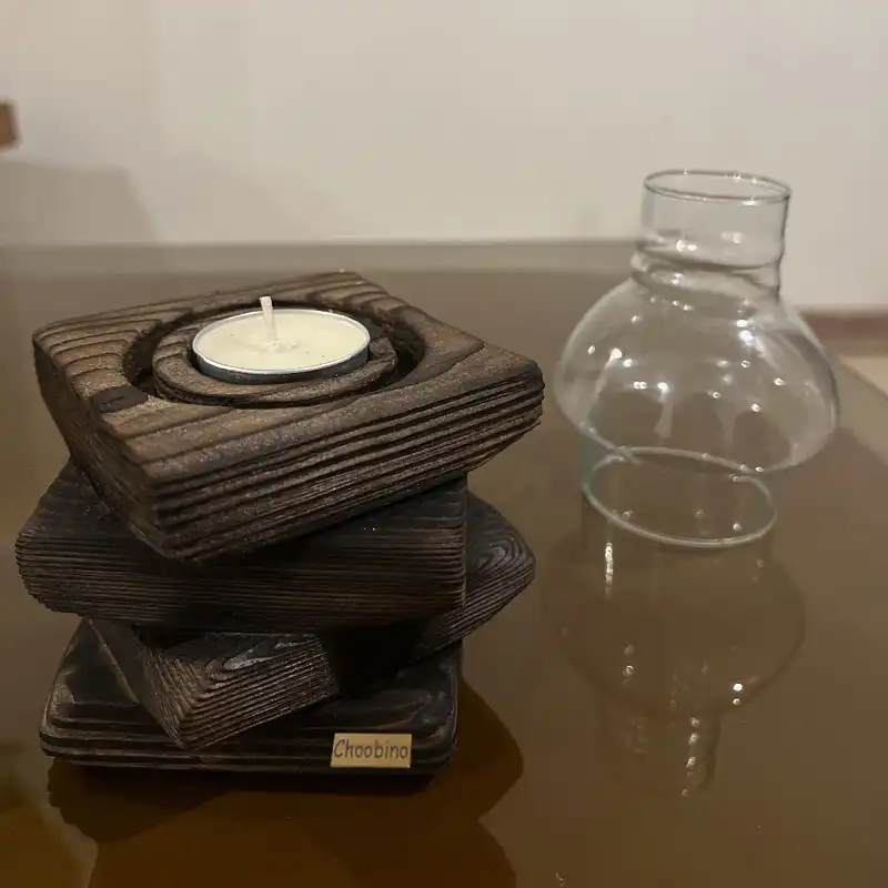 جاشمعی چوبی نو مدل ستاره ای