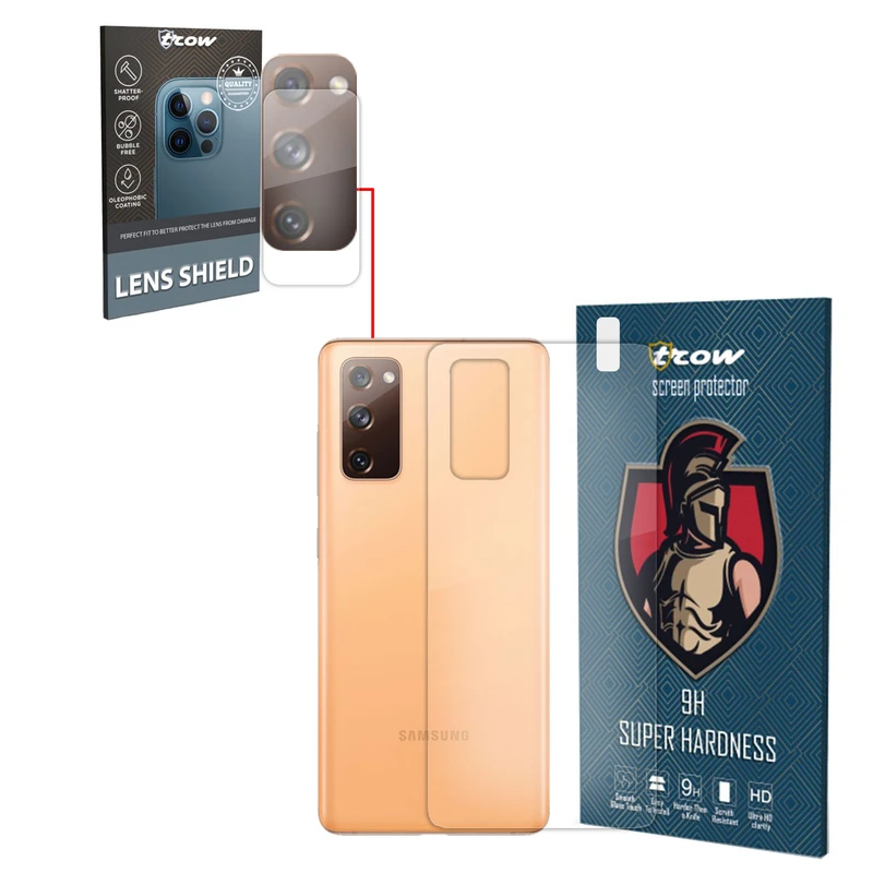  محافظ پشت گوشی ترو مدل s20fe مناسب برای گوشی موبایل سامسونگ Galaxy S20 FE به همراه محافظ لنز دوربین