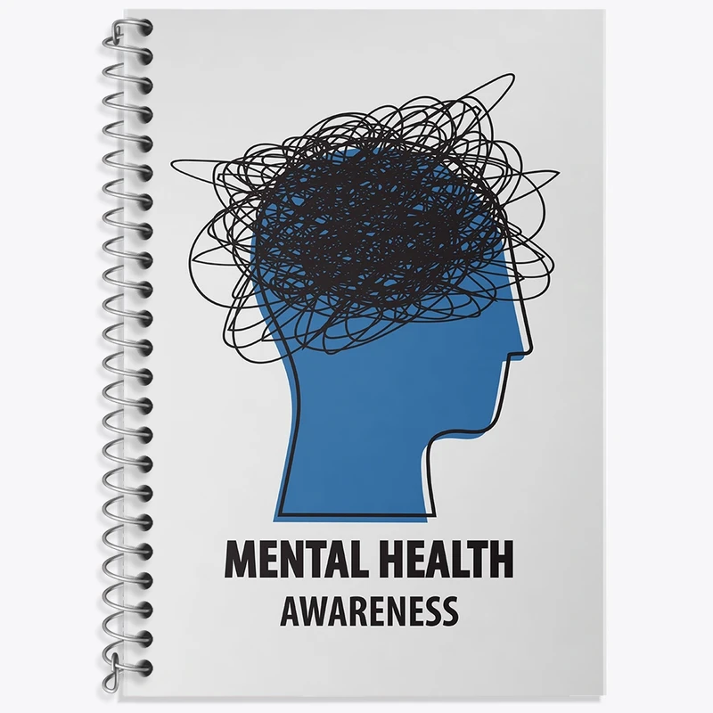 دفتر زبان 50 برگ خندالو مدل دو خط طرح سلامت روان کد F1972