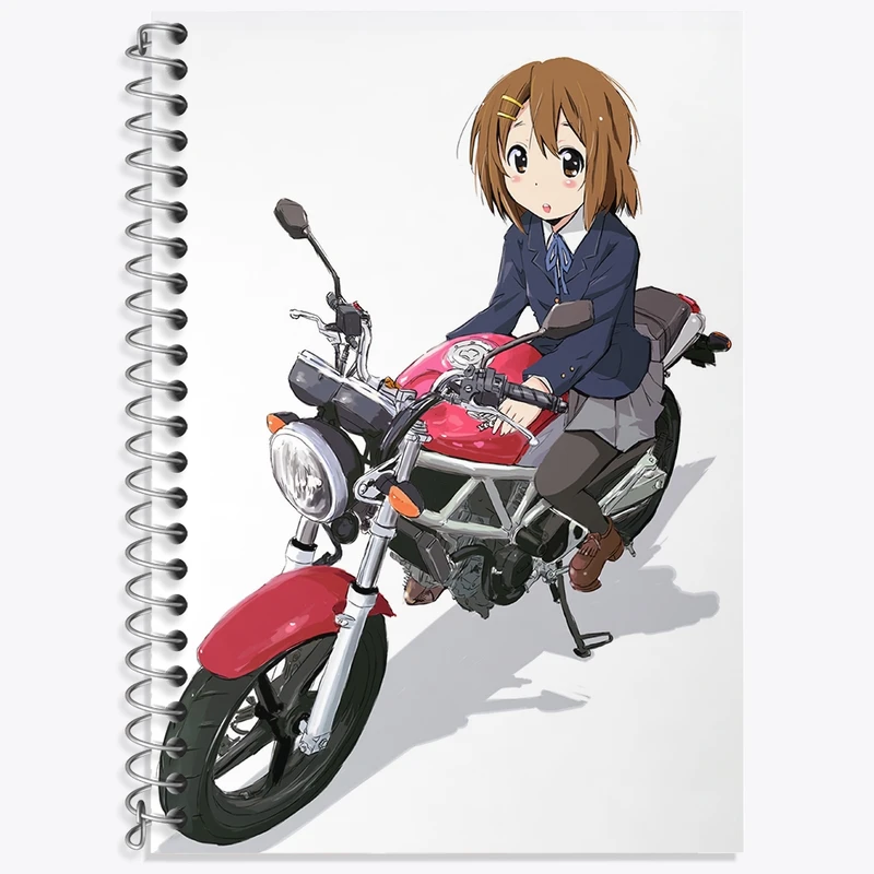 دفتر زبان 50 برگ خندالو مدل سه خط طرح یویی انیمه كي اون کد 34173