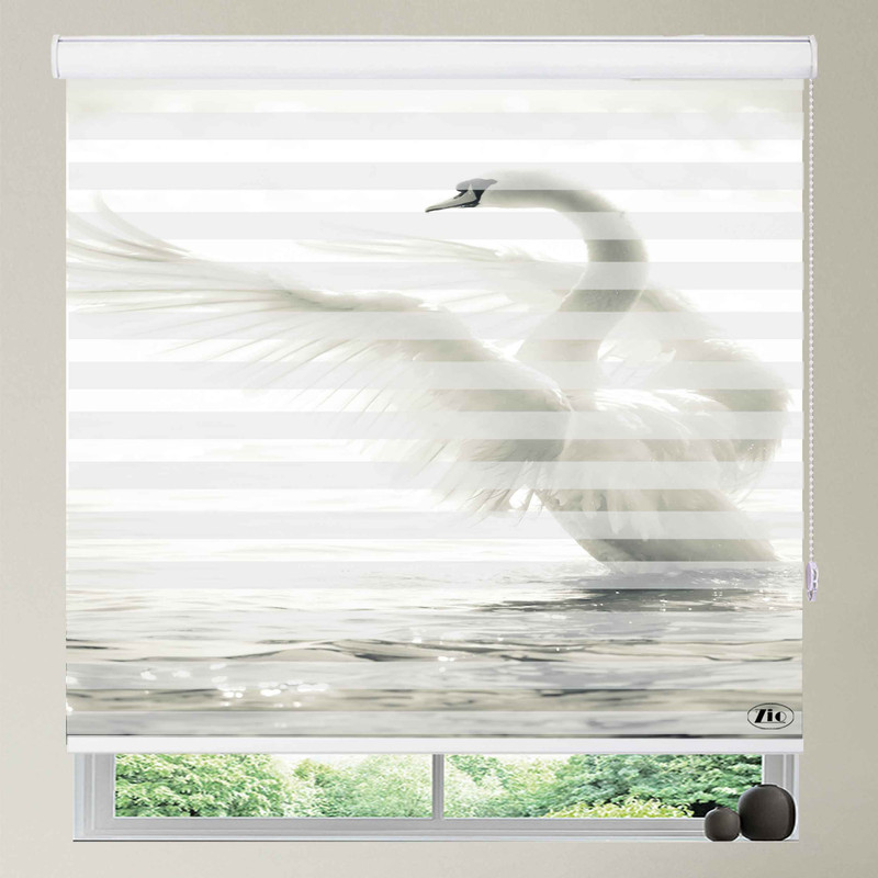 پرده زبرا زیو طرح OA-7057 سایز 200x280 سانتی متر