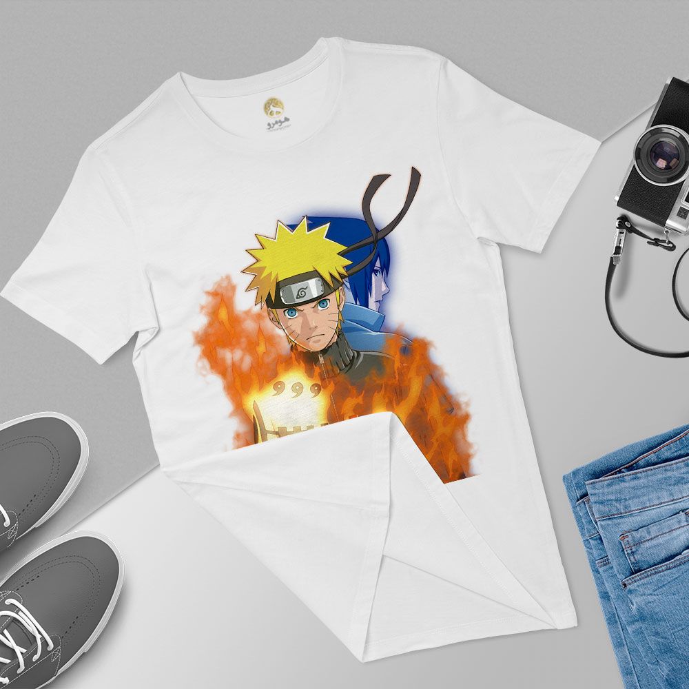 تی شرت آستین کوتاه زنانه هومرو مدل TW337 طرح ناروتو -  - 5