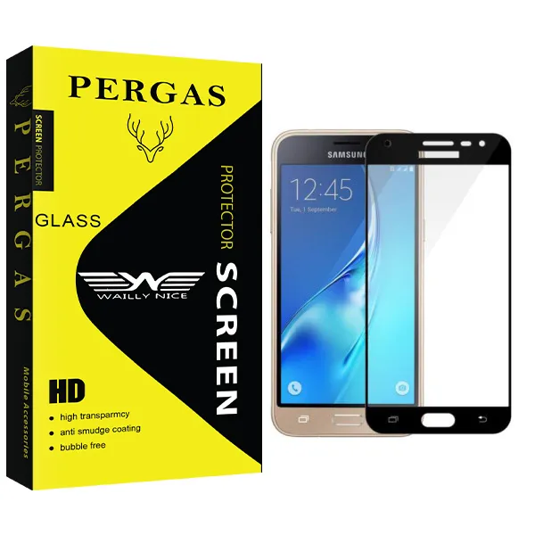 محافظ صفحه نمایش شیشه ای وایلی نایس مدل Pergas Glass مناسب برای گوشی موبایل سامسونگ galaxy J3 Pro