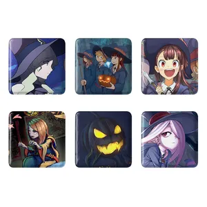 مگنت خندالو طرح انیمه جادوگران کوچک Little Witch Academia کد 1408B مجموعه 6 عددی