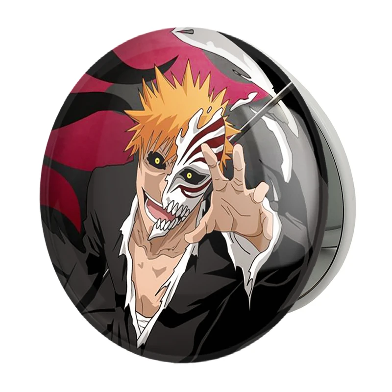 آینه جیبی خندالو طرح ایچیگو کوروساکی انیمه بلیچ Beach مدل تاشو کد 4948 