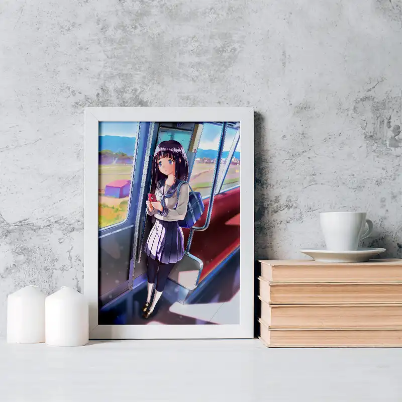 تابلو خندالو مدل چیتاندا انیمه هیوکا Hyouka کد 17061