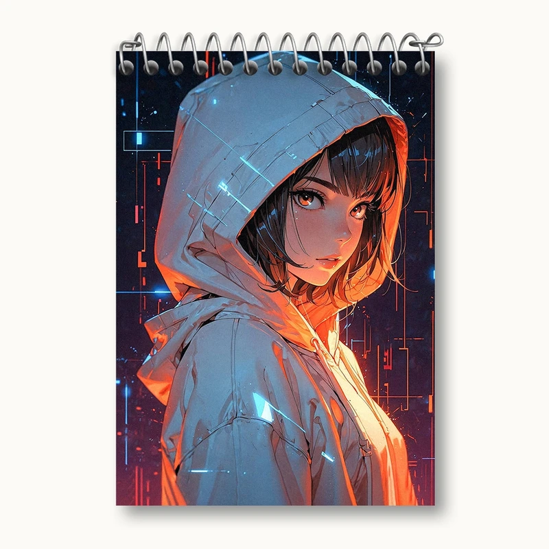 دفتر یادداشت 50 برگ خندالو مدل دخترانه کد N1230