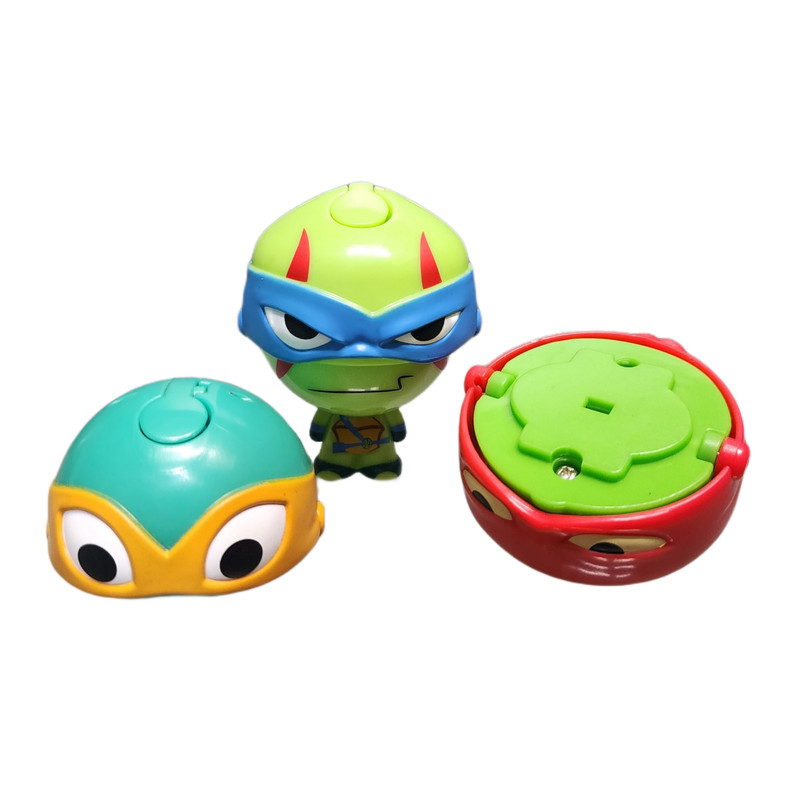 اکشن فیگور پلی میتس مدل نینجا کله فنری بسته 3 عددی