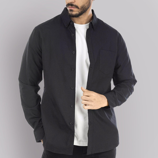 پیراهن آستین بلند مردانه جوتی جینز مدل کلاسیک کد 3030101