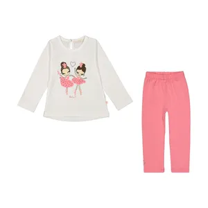 ست تی شرت و شلوار دخترانه روح مدل 2181130-85