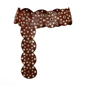 کمربند زنانه مدل دیسکی دایره کد 8cm