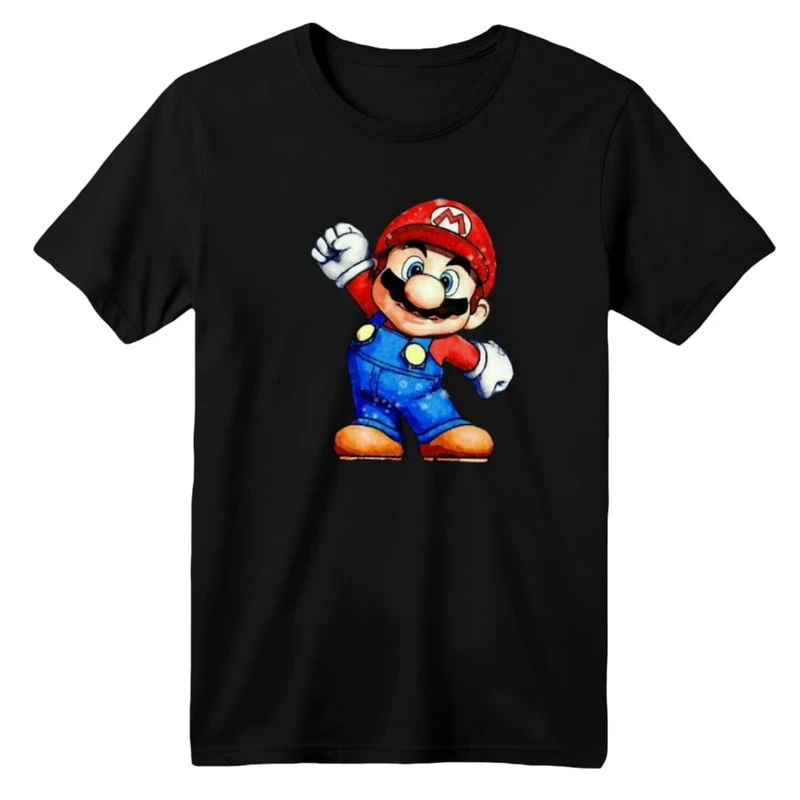 تی شرت آستین کوتاه بچگانه مدل ماریو کد ۸