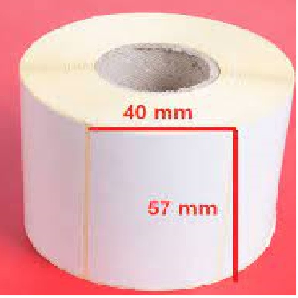 برچسب پرینتر لیبل زن مدل حرارتی 40x57 بسته 750 عددی