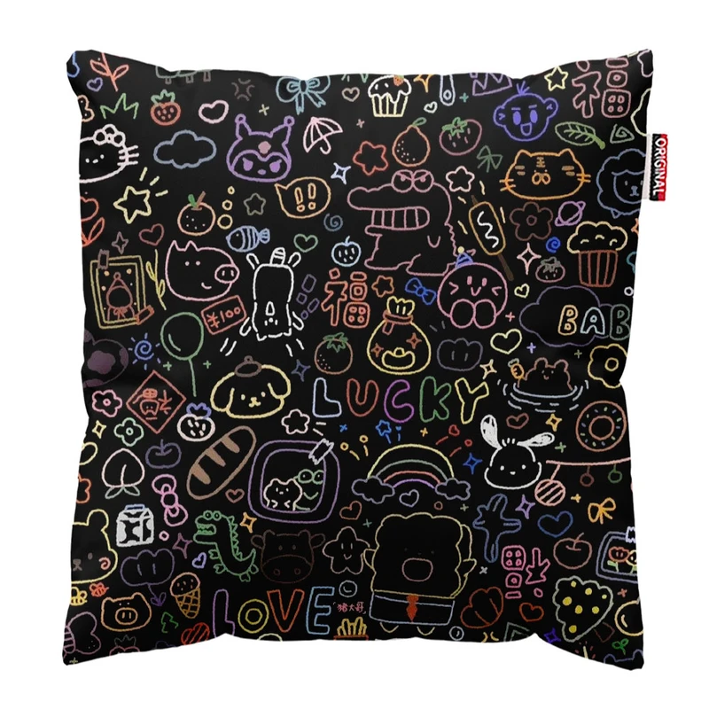 کوسن پاد آفرین طرح کارتونی بچگانه کد 2172 سایز 30*30 سانتی متر