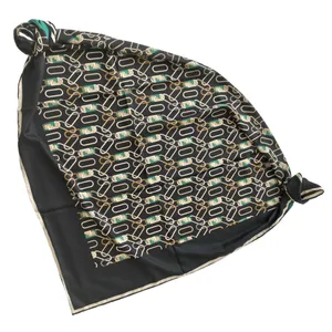 روسری زنانه فندی مدل ابریشم توییل زنجیره ای کد 44