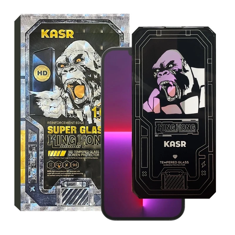 محافظ صفحه نمایش کسر مدل SUPER GLASS 10D مناسب برای گوشی موبایل اپل iPhone 13 Pro Max