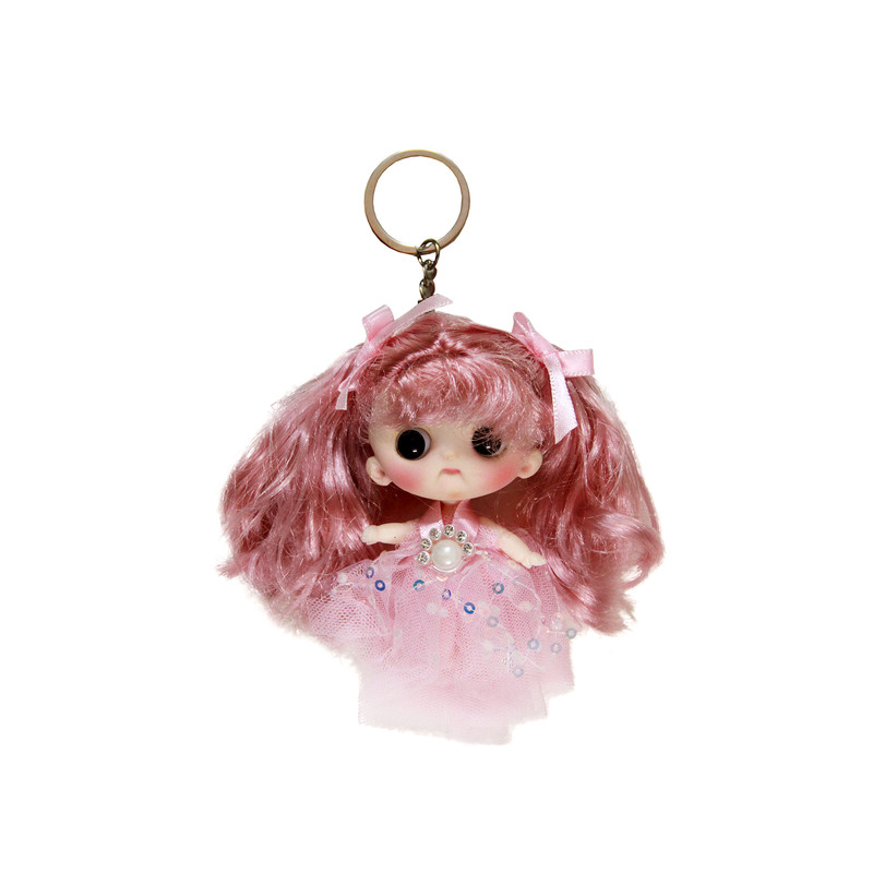 جاکلیدی دخترانه مدل عروسکی چشم تیله ای کد AR 02