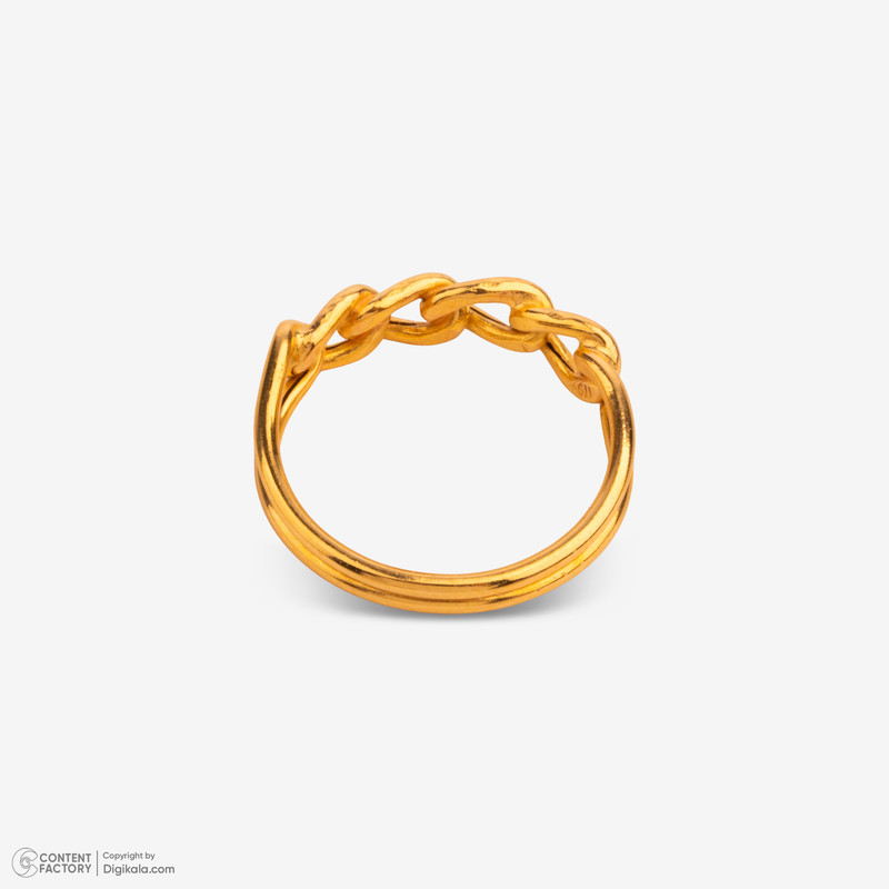 انگشتر طلا 18 عیار زنانه با طرح کارتیه مایا ماهک مدل MR0258  - 4