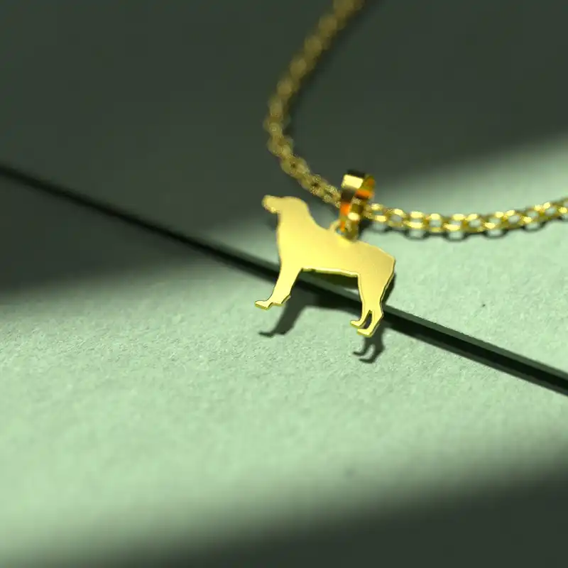گردنبند طلا 18 عیار زنانه مدوپد مدل سگ کد J3-1-1199