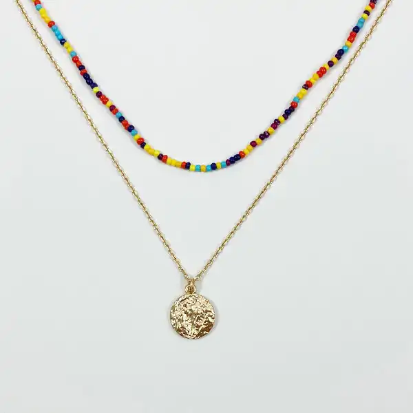 گردنبند زنانه سیکس مدل  دولاین