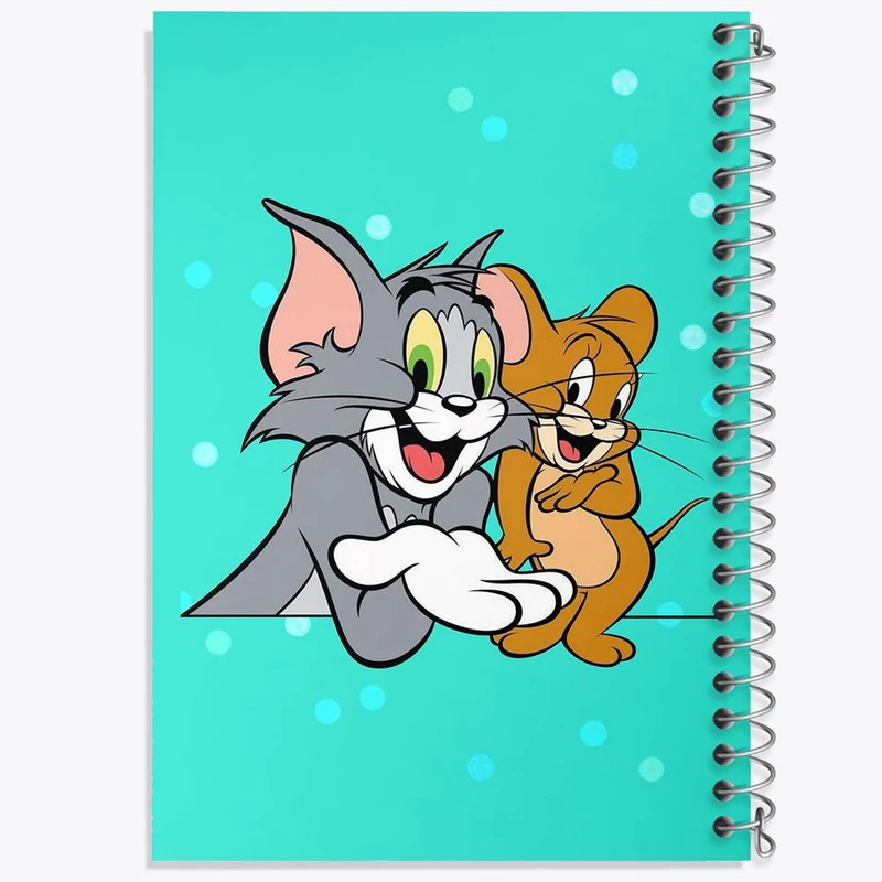 دفتر شطرنجی 50 برگ خندالو طرح تام و جری Tom And Jerry کد 10722