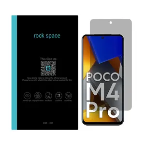 Rock space code PRV privacy screen protector suitable for Xiaomi Poco M4 Pro