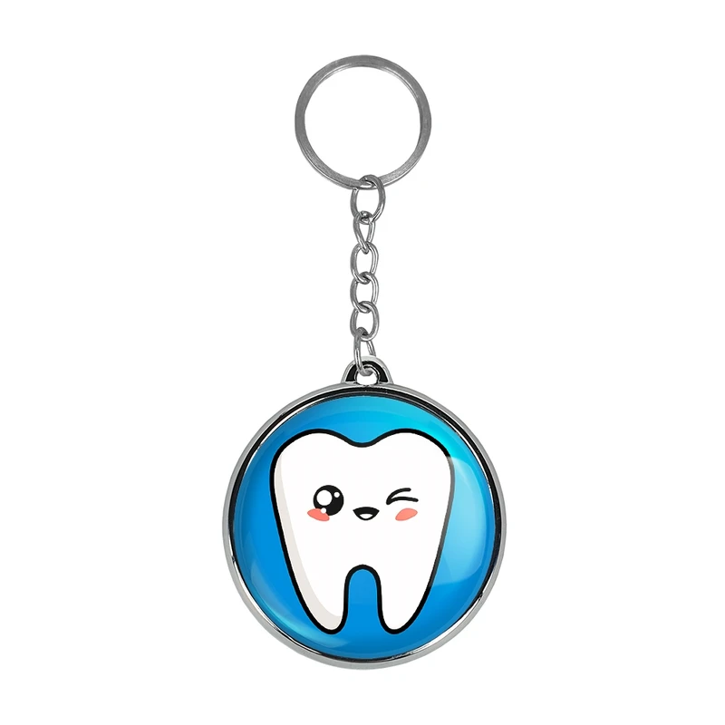 جاکلیدی خندالو طرح دندان و دندان پزشکی کودکانه مدل دوطرفه کد 3669636697