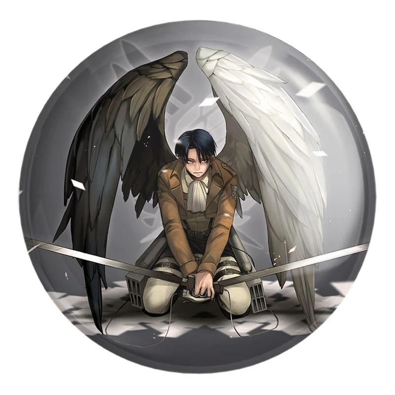 پیکسل خندالو طرح لیوای انیمه اتک آن تایتان Attack on Titan کد 18556 مدل بزرگ