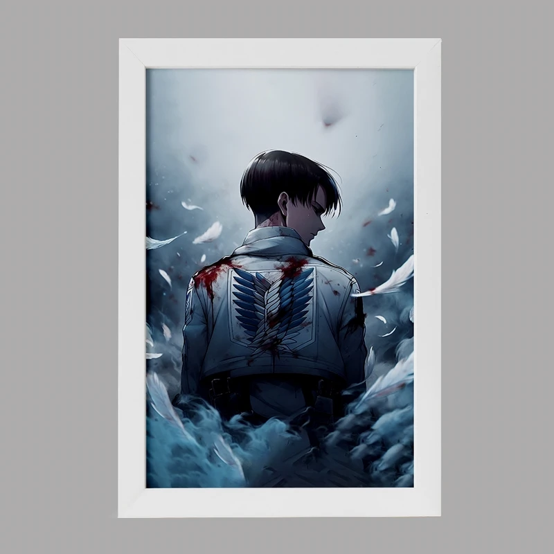 تابلو خندالو مدل لیوای انیمه اتک آن تایتان کد F4745