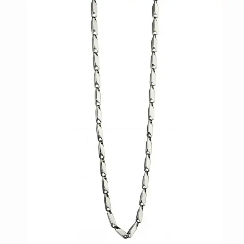 زنجیر مردانه آی جواهر مدل فردبنت