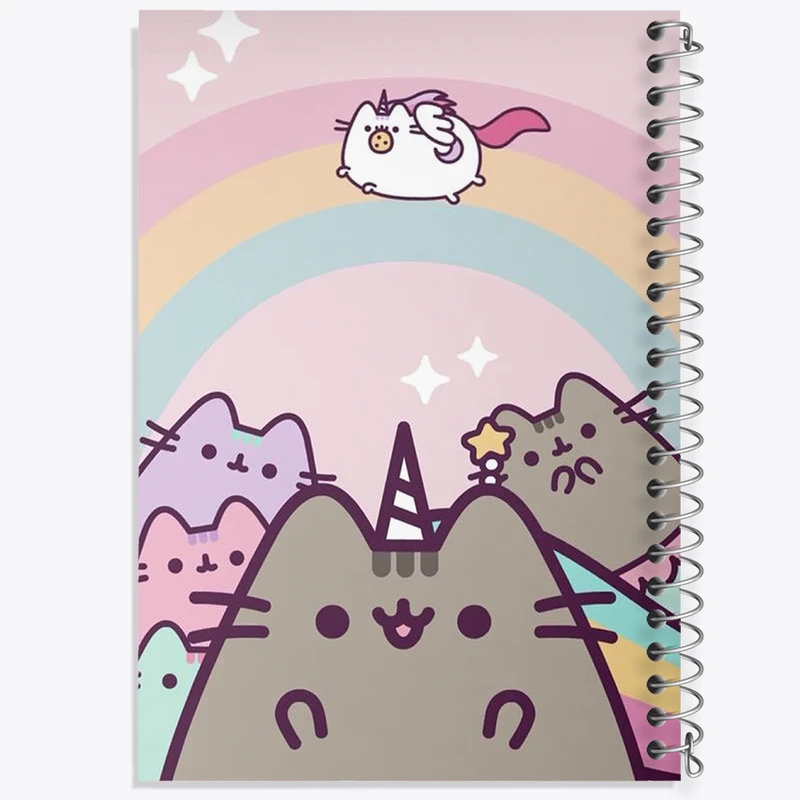 دفتر شطرنجی 50 برگ خندالو طرح پوشین گربه بامزه کد N2048