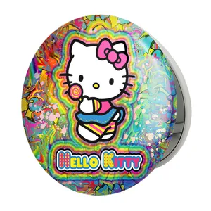 آینه جیبی خندالو طرح هلو کیتی مدل تاشو کد 24757 