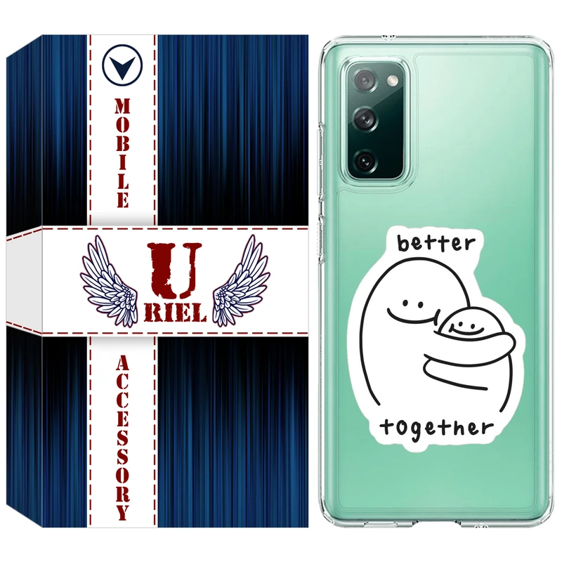 کاور یوریل مدل Clear کد 90 طرح Together مناسب برای گوشی موبایل سامسونگ Galaxy S20 FE