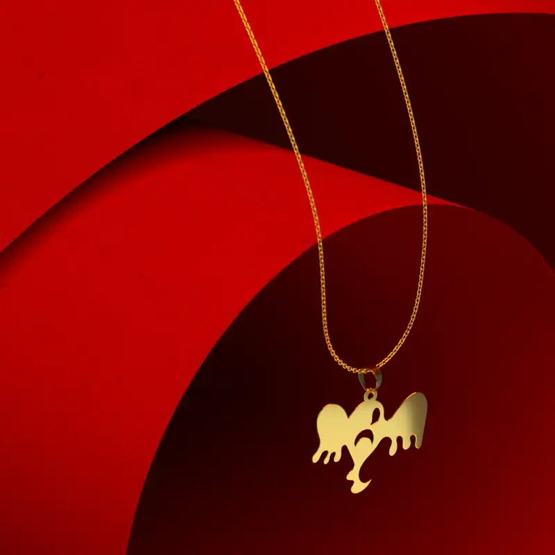 گردنبند طلا 18 عیار زنانه مدوپد مدل هالووین کد G3-1-1036