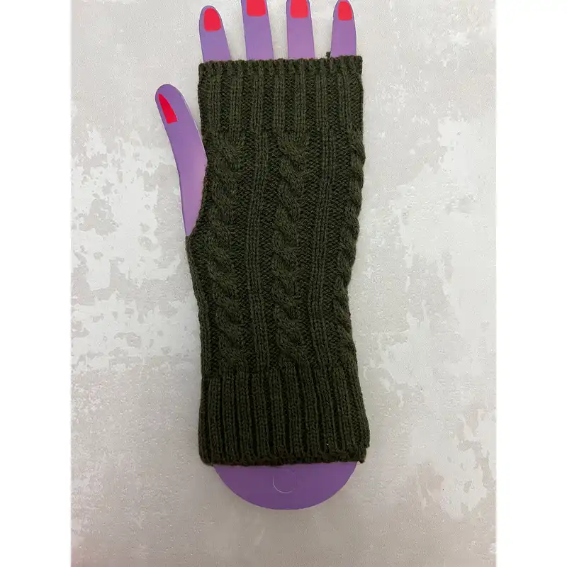 دستکش بافتنی زنانه تن پوش هنگامه مدل بافت کد GRT
