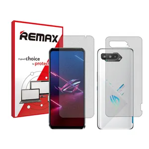 Remax Resistant model matte screen protector suitable for the Asus ROG Phone 5s mobile phone along with the back protector