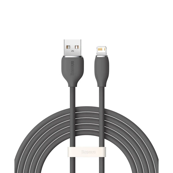 کابل تبدیل USB به لایتنینگ باسئوس مدل Jelly Liquid Silica Gel CAGD000101 طول 2 متر