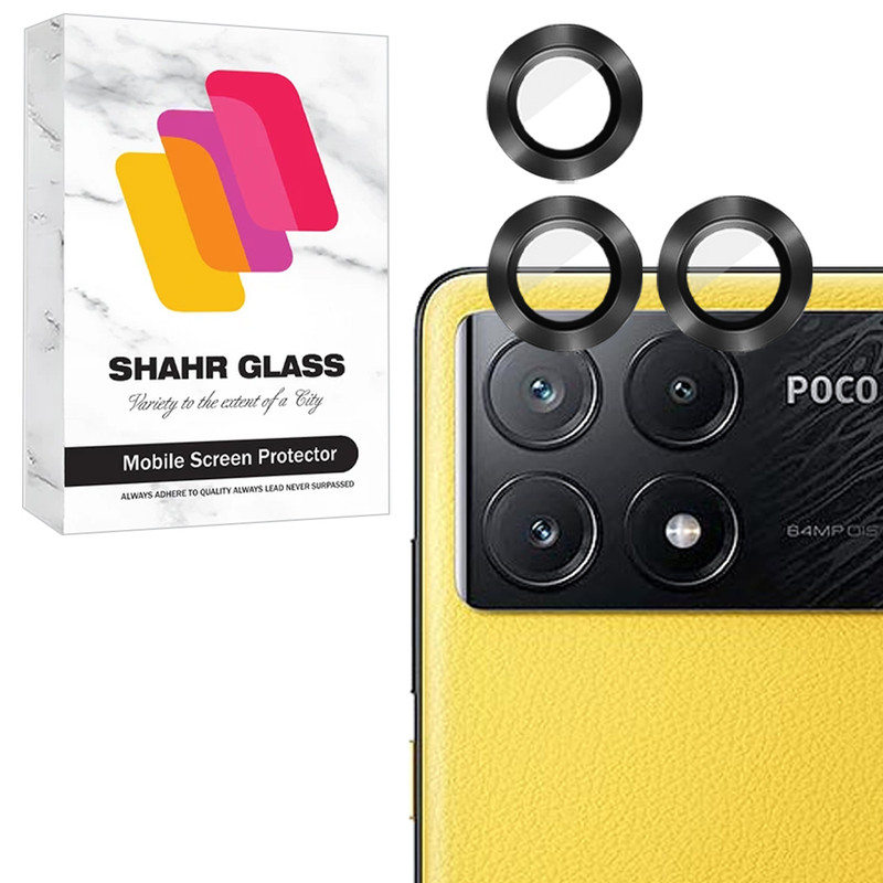 محافظ لنز دوربین شهر گلس مدل RINS20 مناسب برای گوشی موبایل شیائومی Poco X6 Pro 5G
