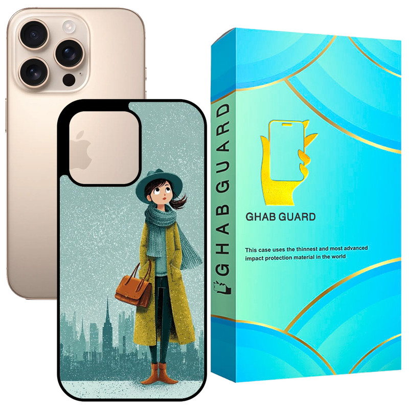  کاور قاب گارد لطفی طرح دختر مدل GCHP16P مناسب برای گوشی موبایل اپل iPhone 16 Pro 