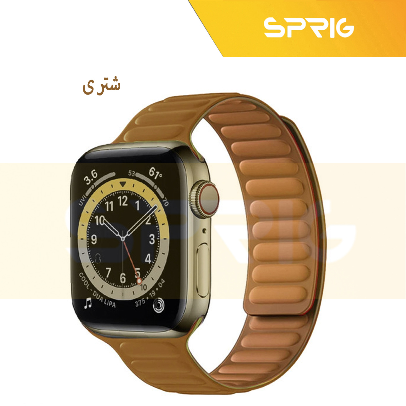 بند اسپریگ مدل Magnetic Loop مناسب برای اپل واچ سری Se/Ultra/1/2/3/4/5/6/7/8/9 سایز 42/44/45/49 میلی متری