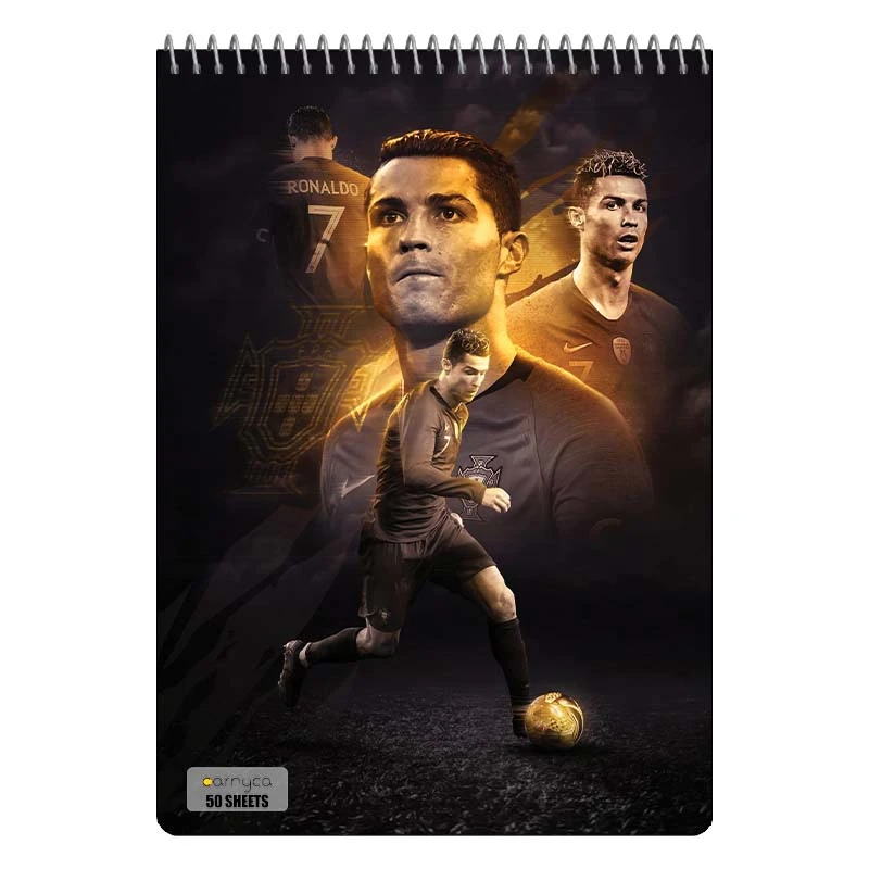 دفتر نقاشی 50 برگ سیمی کارنیکا طرح رونالدو Ronaldo کد 95142