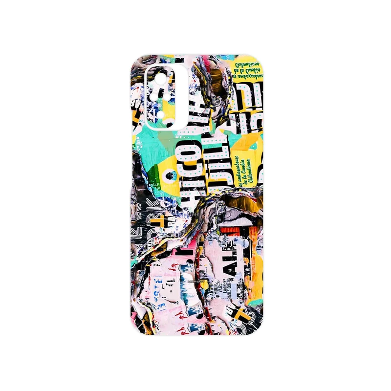 برچسب پوششی ماهوت مدل Collage of Teared Paper مناسب برای گوشی موبایل شیائومی Redmi Note 10