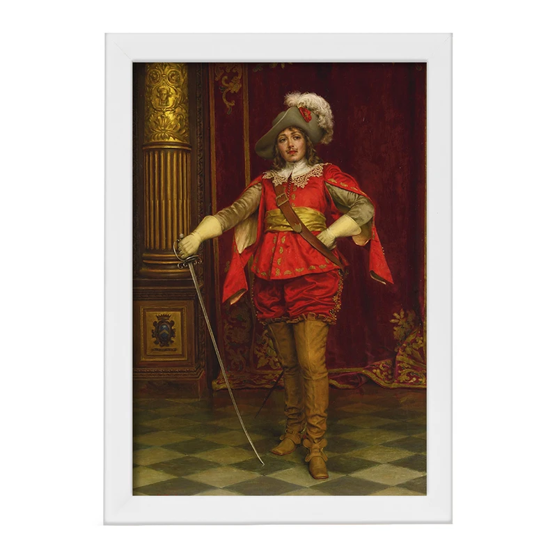 تابلو خندالو مدل نقاشی شوالیه اثر فردریک سولاکروا کد F12138