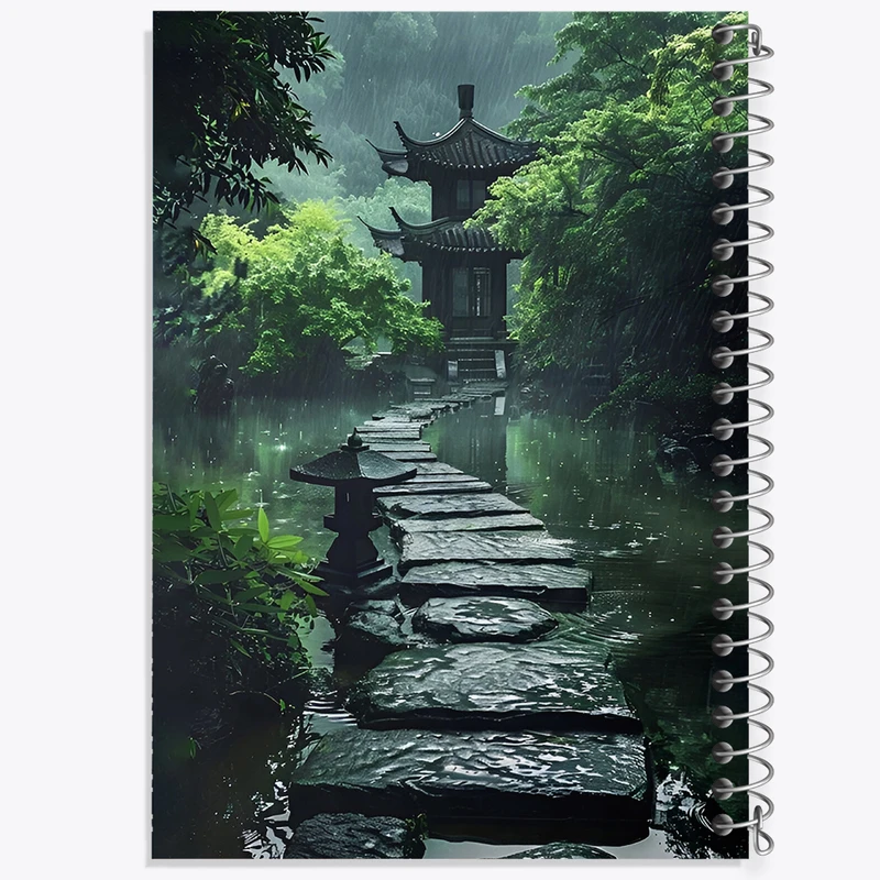 دفتر لیست خرید 50 برگ خندالو طرح خانه ژاپنی کد F7341