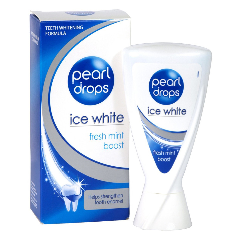 خمیر دندان سفید کننده پرل دراپس مدل ice white حجم 50 میلی لیتر خمیر دندان سفید کننده پرل دراپس مدل ice white حجم 50 میلی لیتر