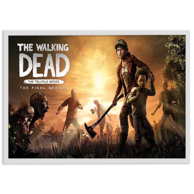تابلو نوری بکلیت طرح بازی گیم نت The Walking Dead مدل چراغدار W-s1442