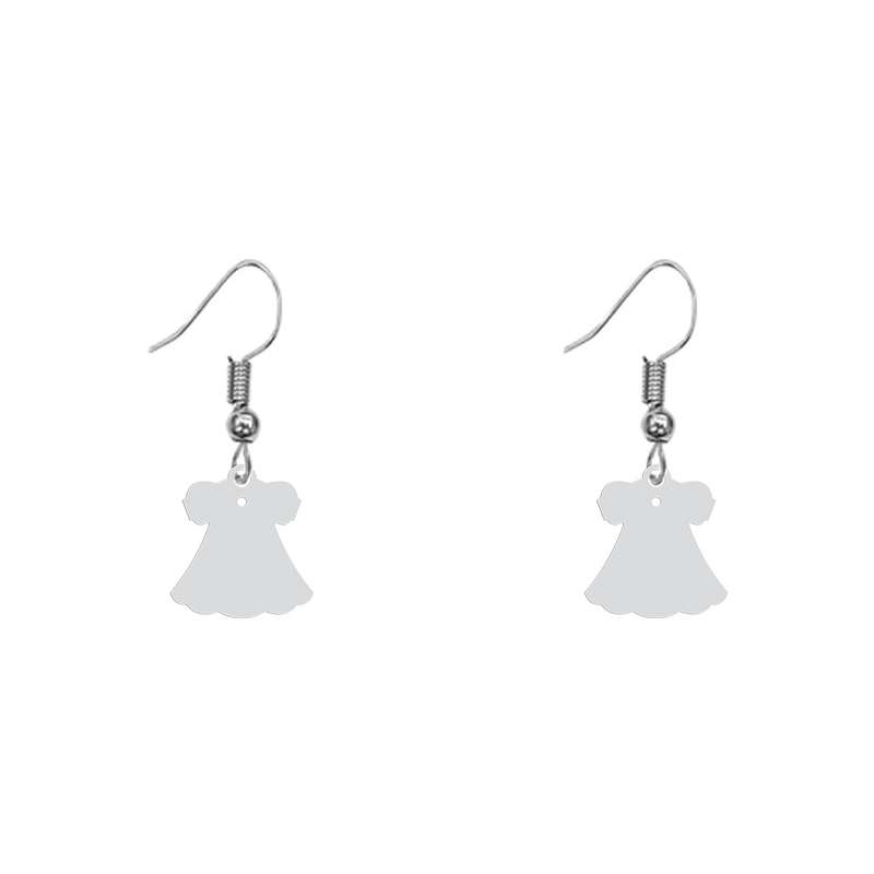 گوشواره زنانه هایکا طرح لباس دخترانه مدل ha-406